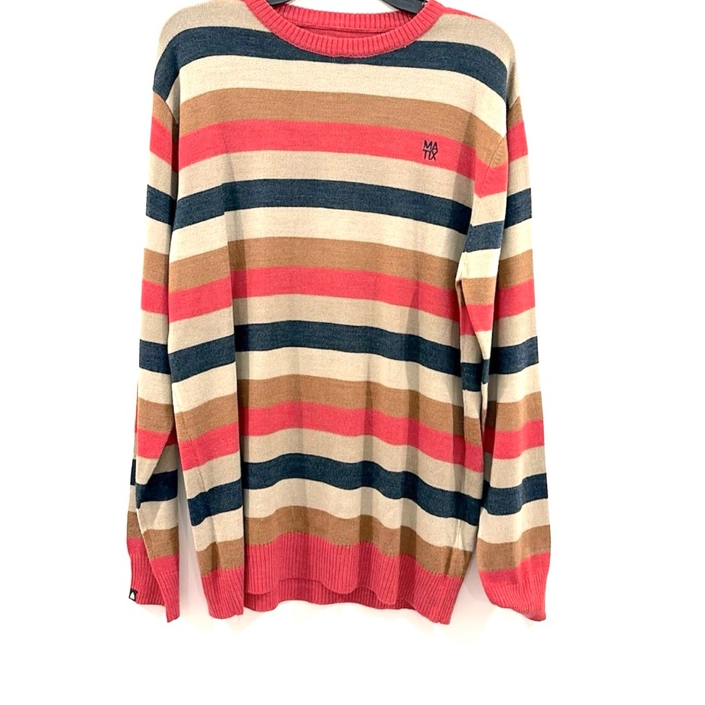 📙Matrix Marc Johnson Striped Sweater Size Large Excellent Condition & Quality